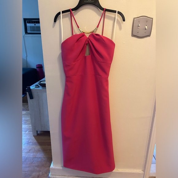 Halston Adrina Dress in Stretch Crepe - Picture 2 of 7